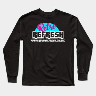 Classic Retro Refresh Logo (for dark tee) Long Sleeve T-Shirt